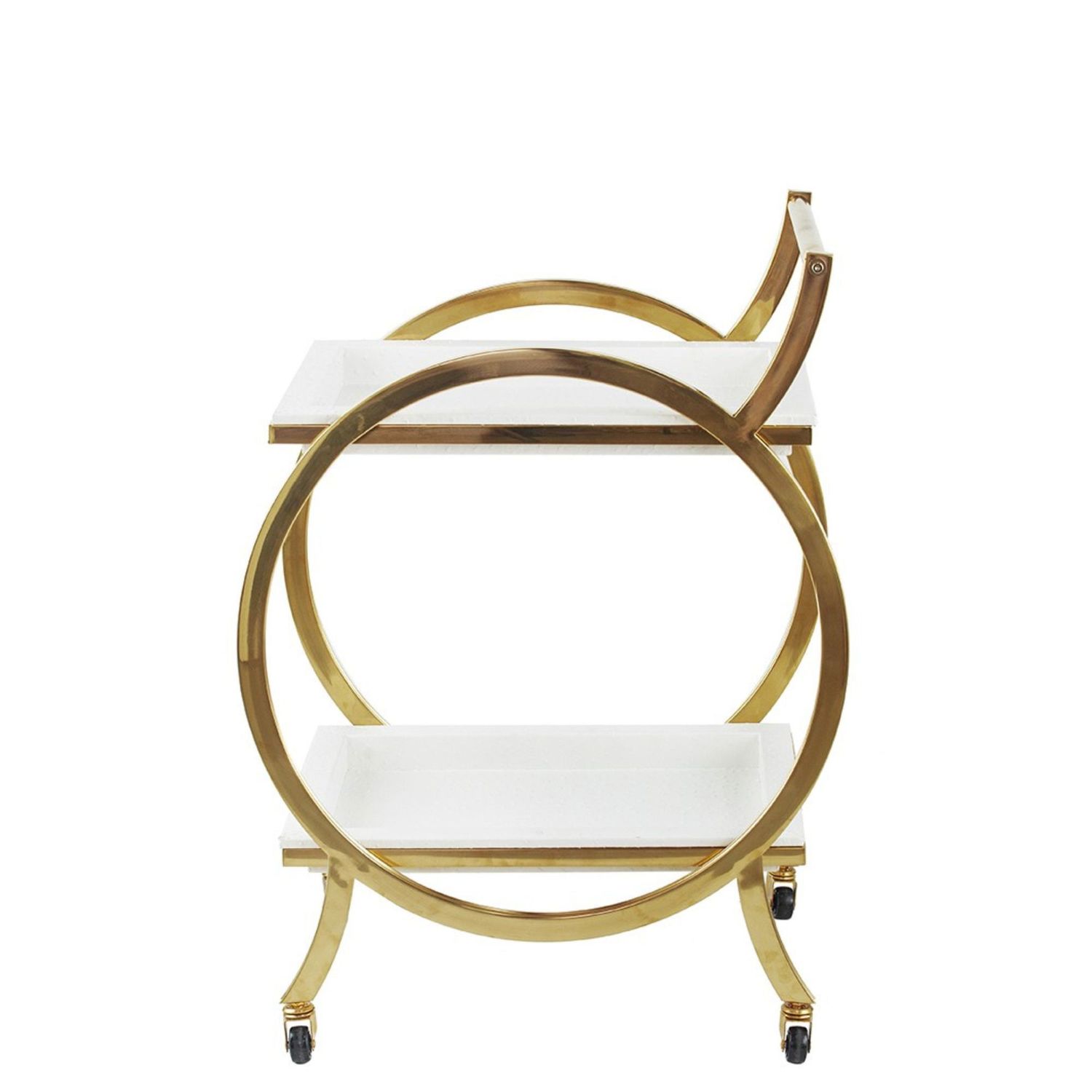 Bar Trolley - Gold &amp; Ivory