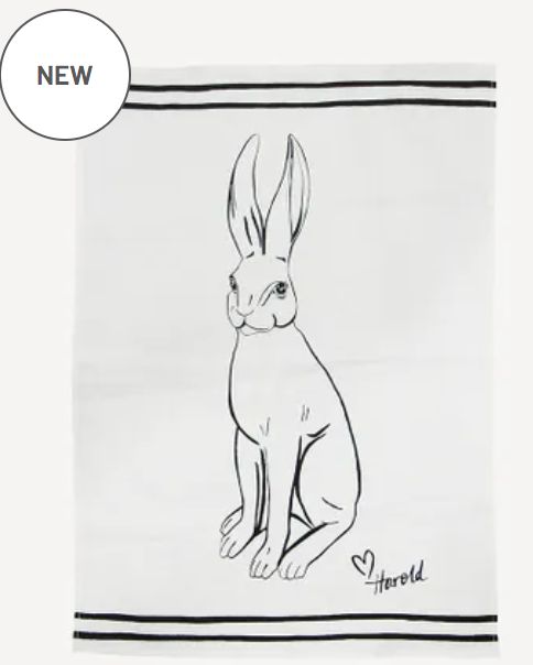 Harold Linen Teatowel White