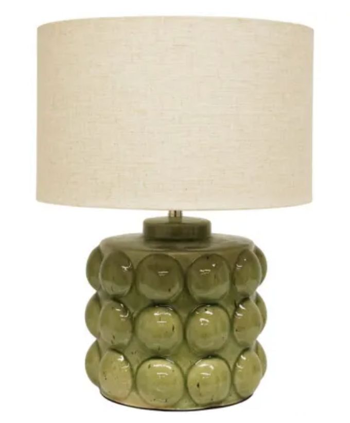 Syros Ceremic Lamp Green