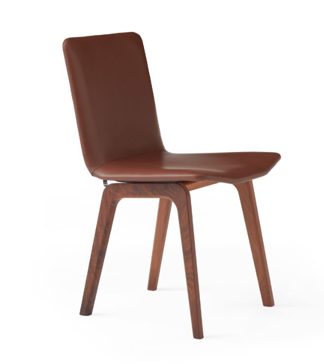 #811 Dining Chair Walnut/Brazil Leather