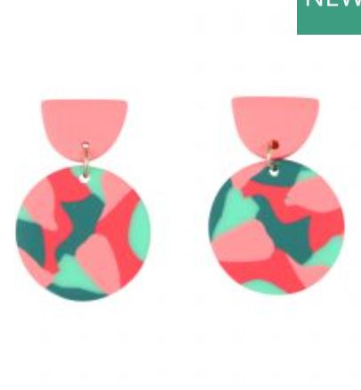 Bright Pink Earings
