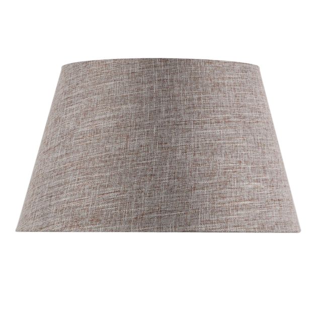 cc Tapered Walnut Drum Shade 41cm