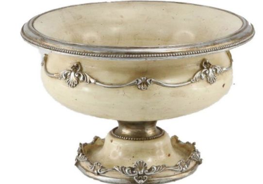 Antiqued Cream Urn 