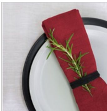 Linen Napkin Red