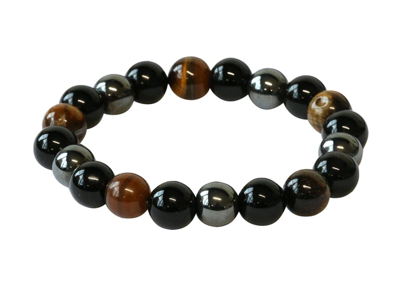 Tiger Eye, Onyx &amp; Hematite Bracelet