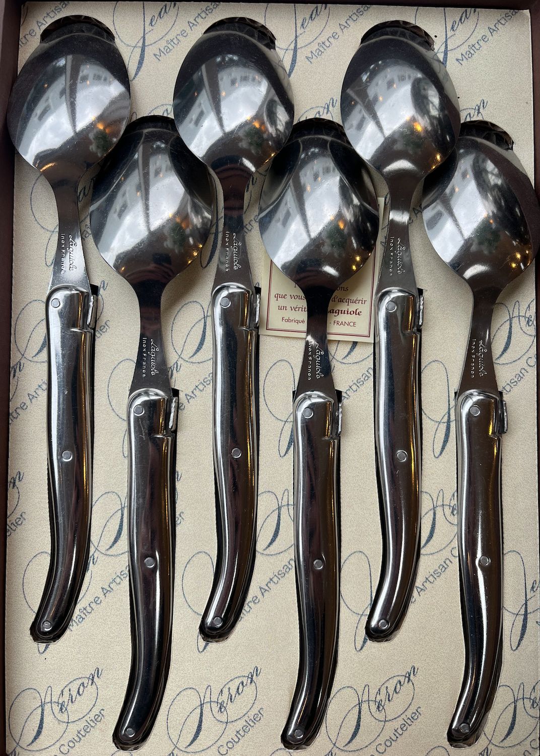 Laguiole Dessert Spoons - SS - 6