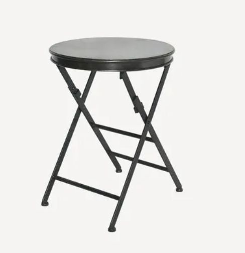 Folding Side Table S-Black