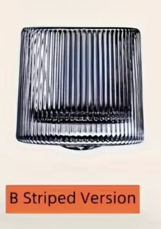 Whisky Striped Glass s/2