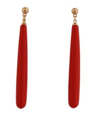 Dangle earrings Red