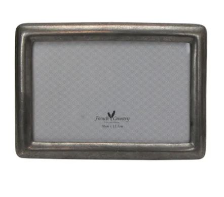 Rounded Pewter Photoframe 4x6"