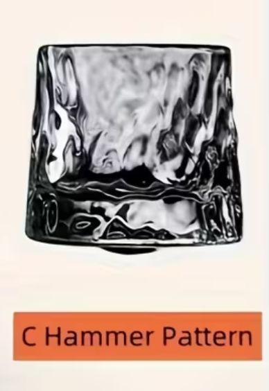 Whisky Block Glass s/2