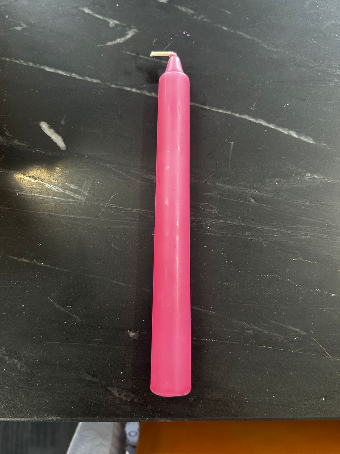 Taper Candle R/Pink 195 x 18