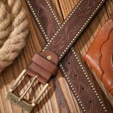 Brown Studded Belt