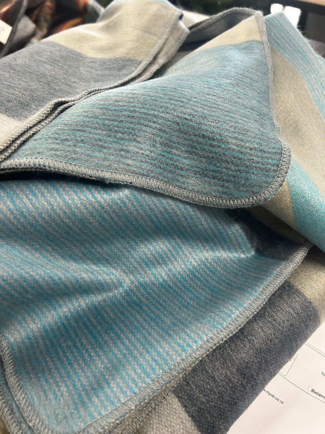 Alpaca Turq Throw