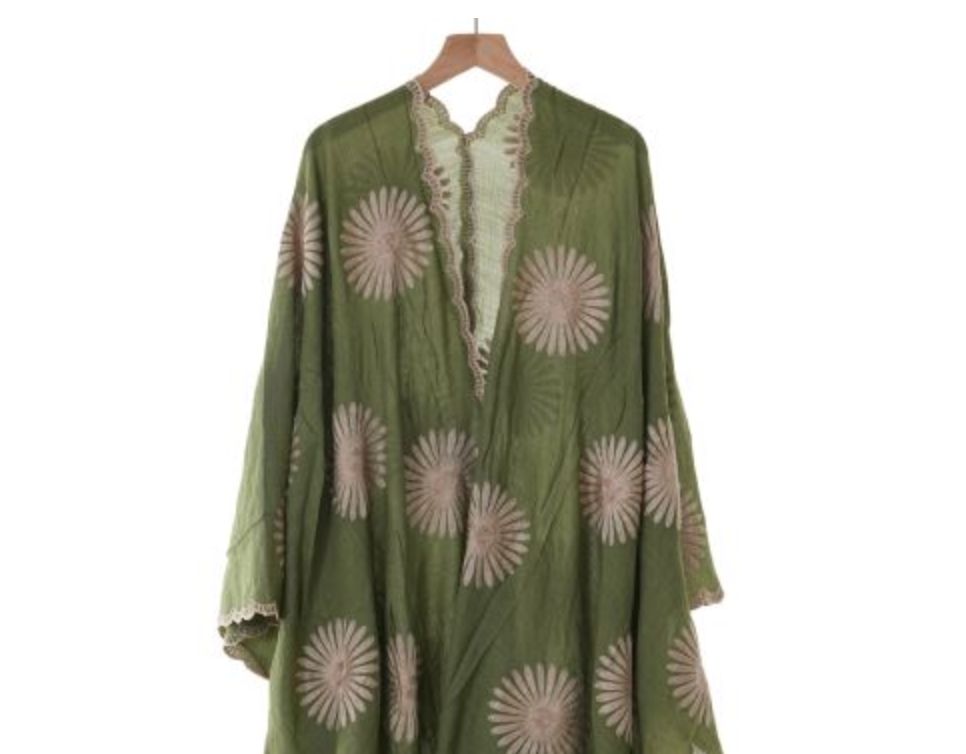 Cat Coverup Flower Green
