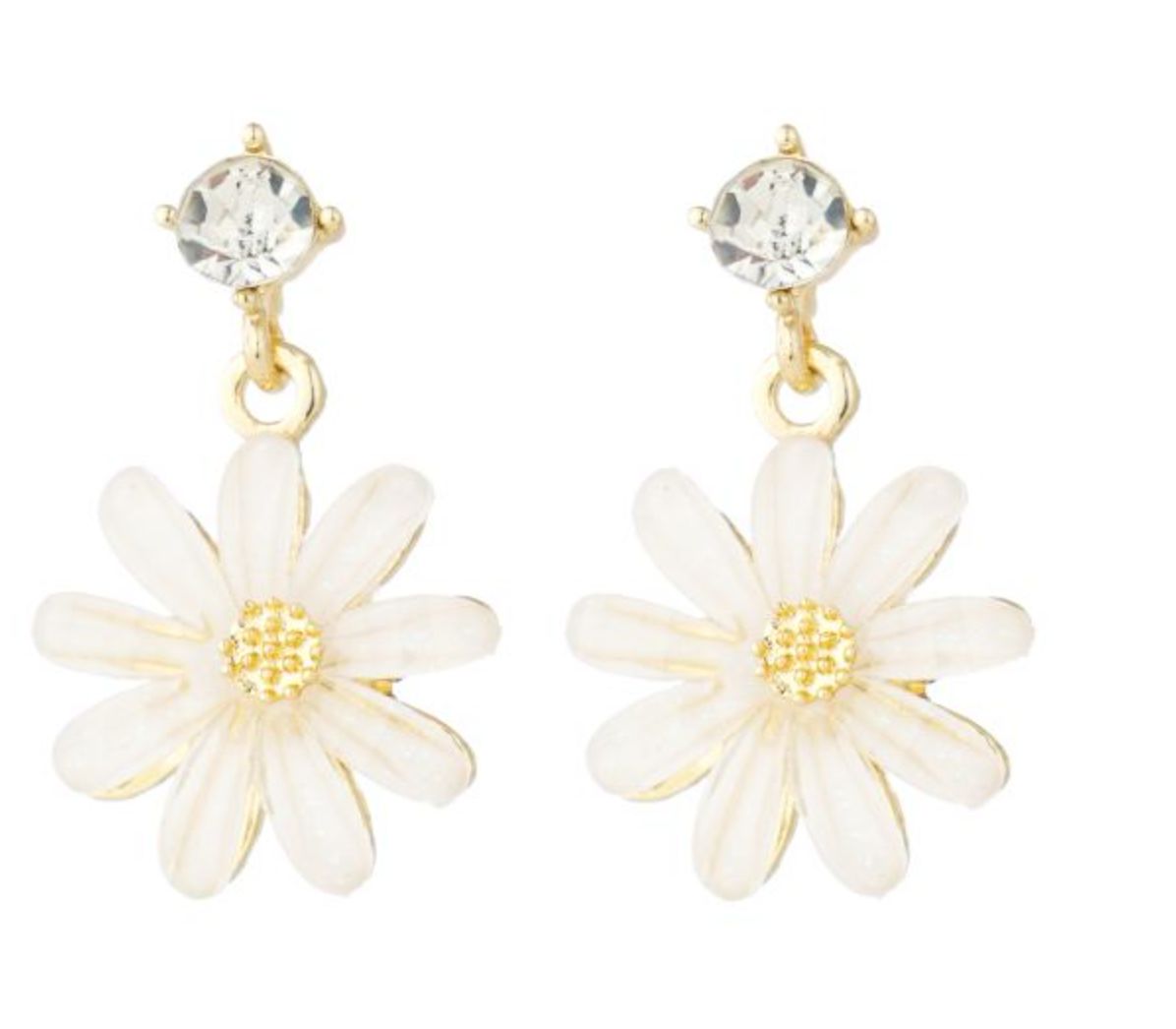 Dandy Earrings White