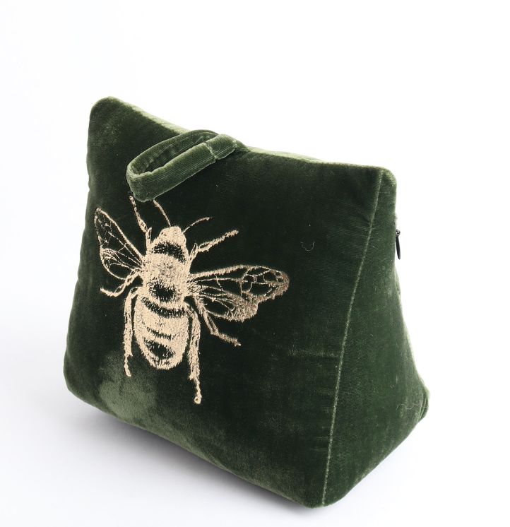 Doorstop - Velvet Bee Gn