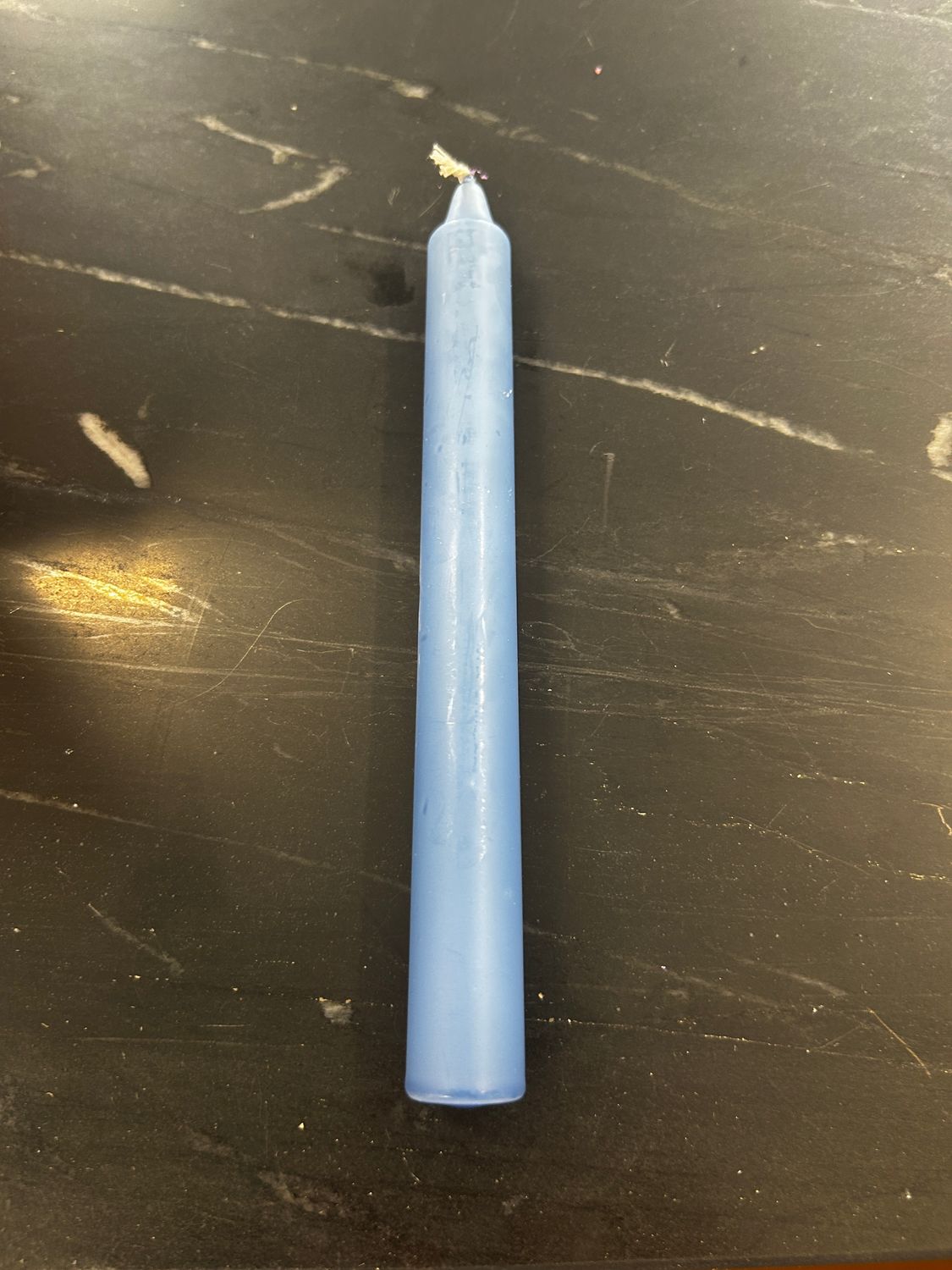 Taper Candle L/Blue 195 x 18