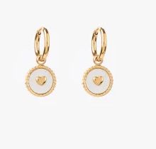 Gold Shell Round Earring