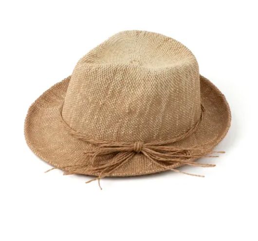 Fedora Had w/ Raffia
