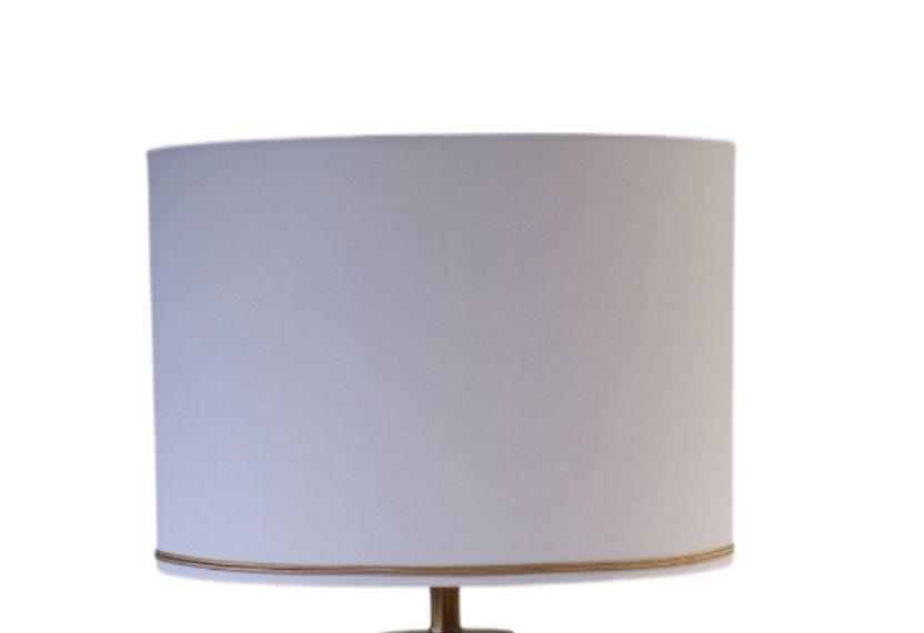 Drum Shade w/ gold