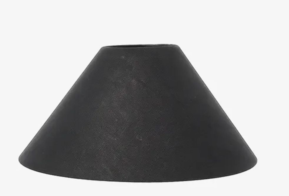 Coolie Linen Shade Black 35cm