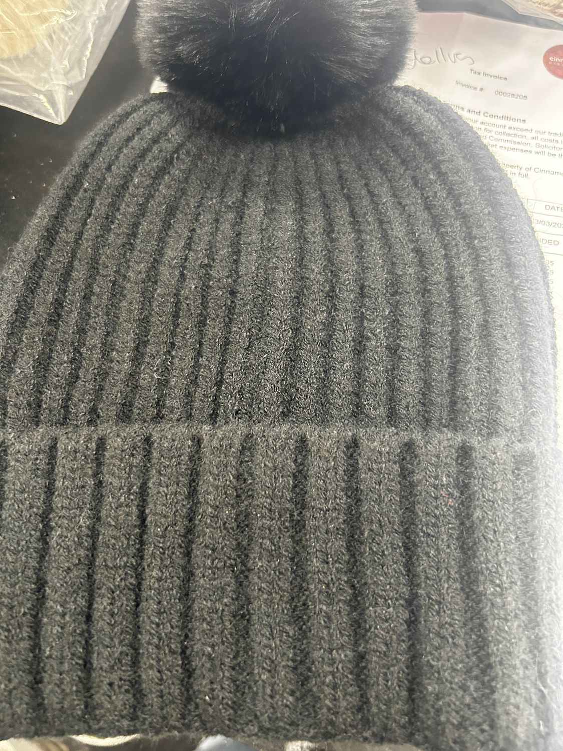 Woollen Beanie Black