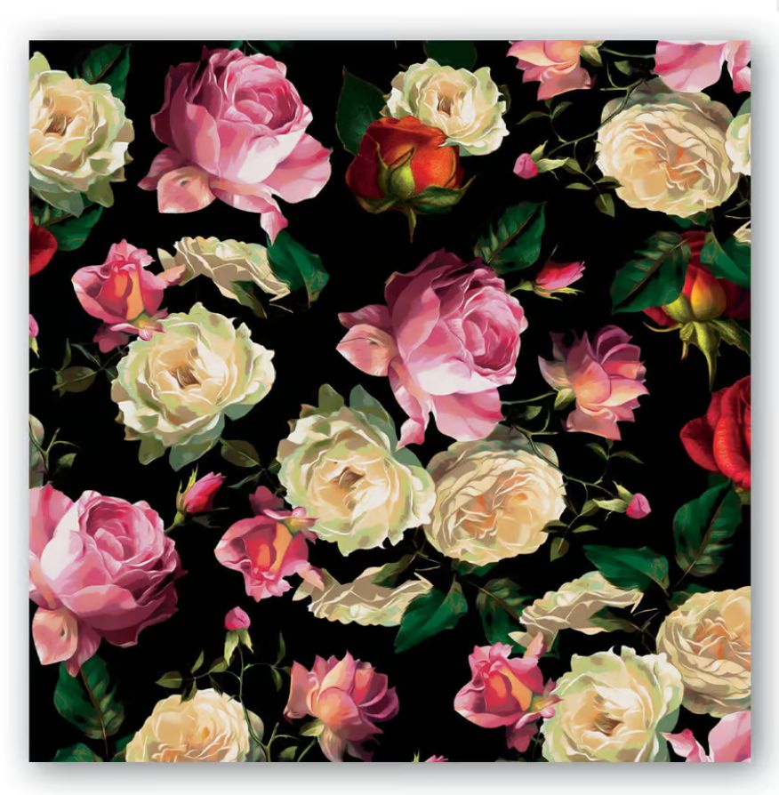 Midnight Rose Napkin (Luncheon)