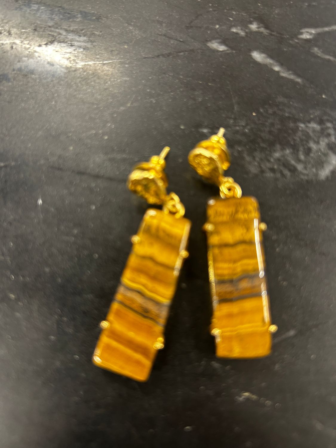 Brown Agate Earrings