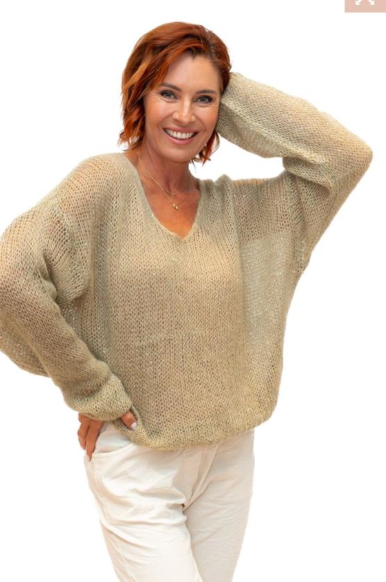 Glint Camel Sweater