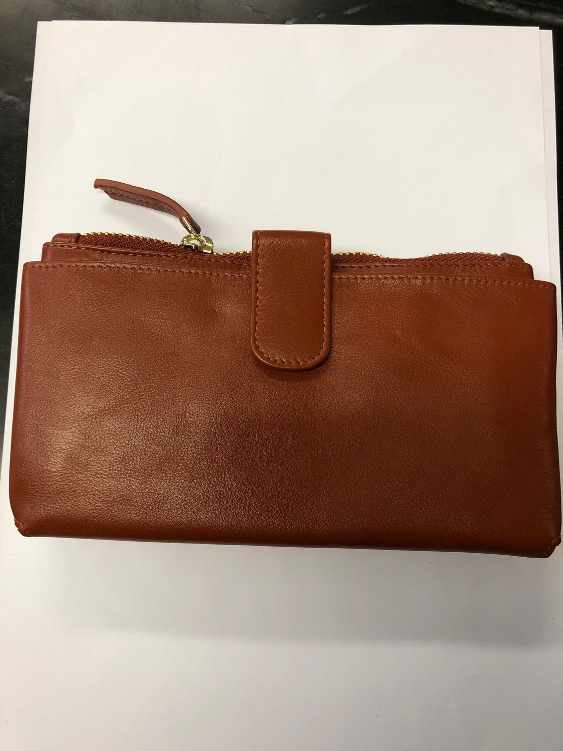 Cell Phone Wallet - Caramel