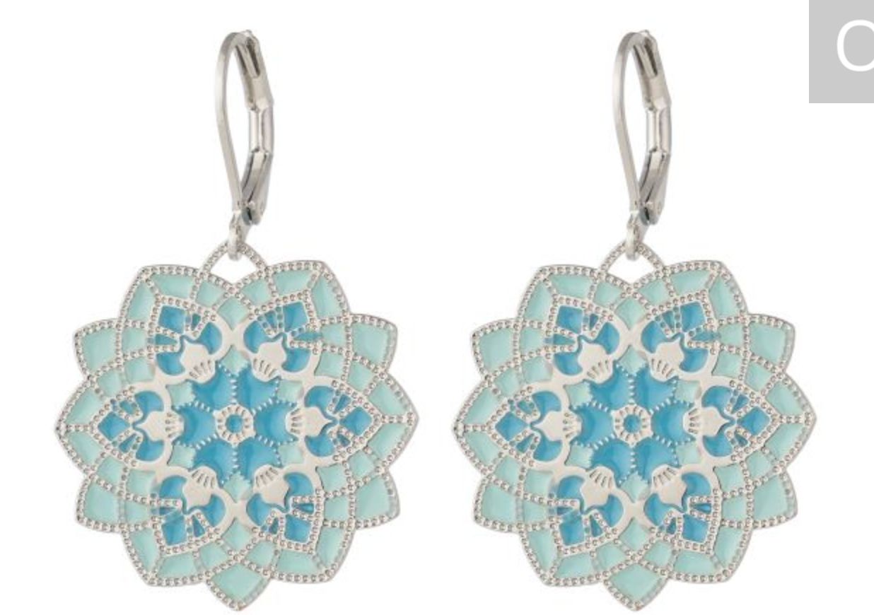 Taj Earrings Blue