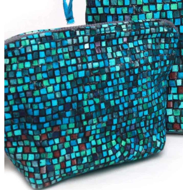 Blue Square Purse L
