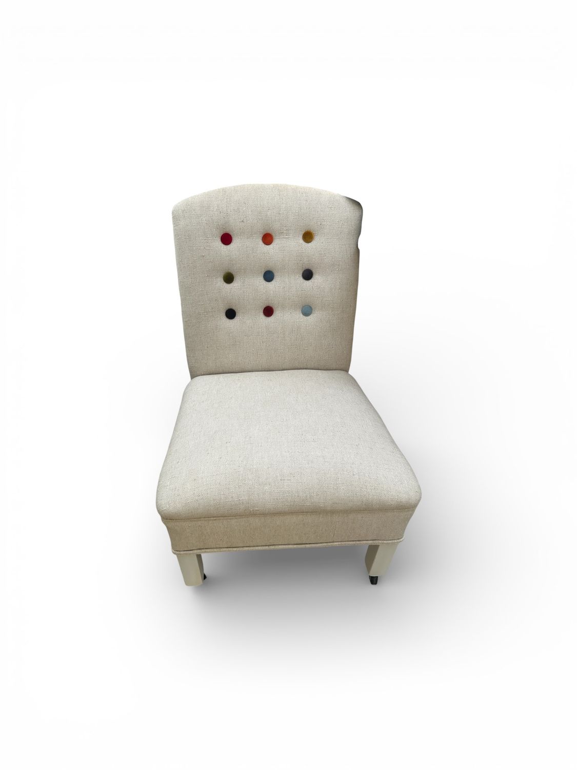 Linen Bedroom Chair