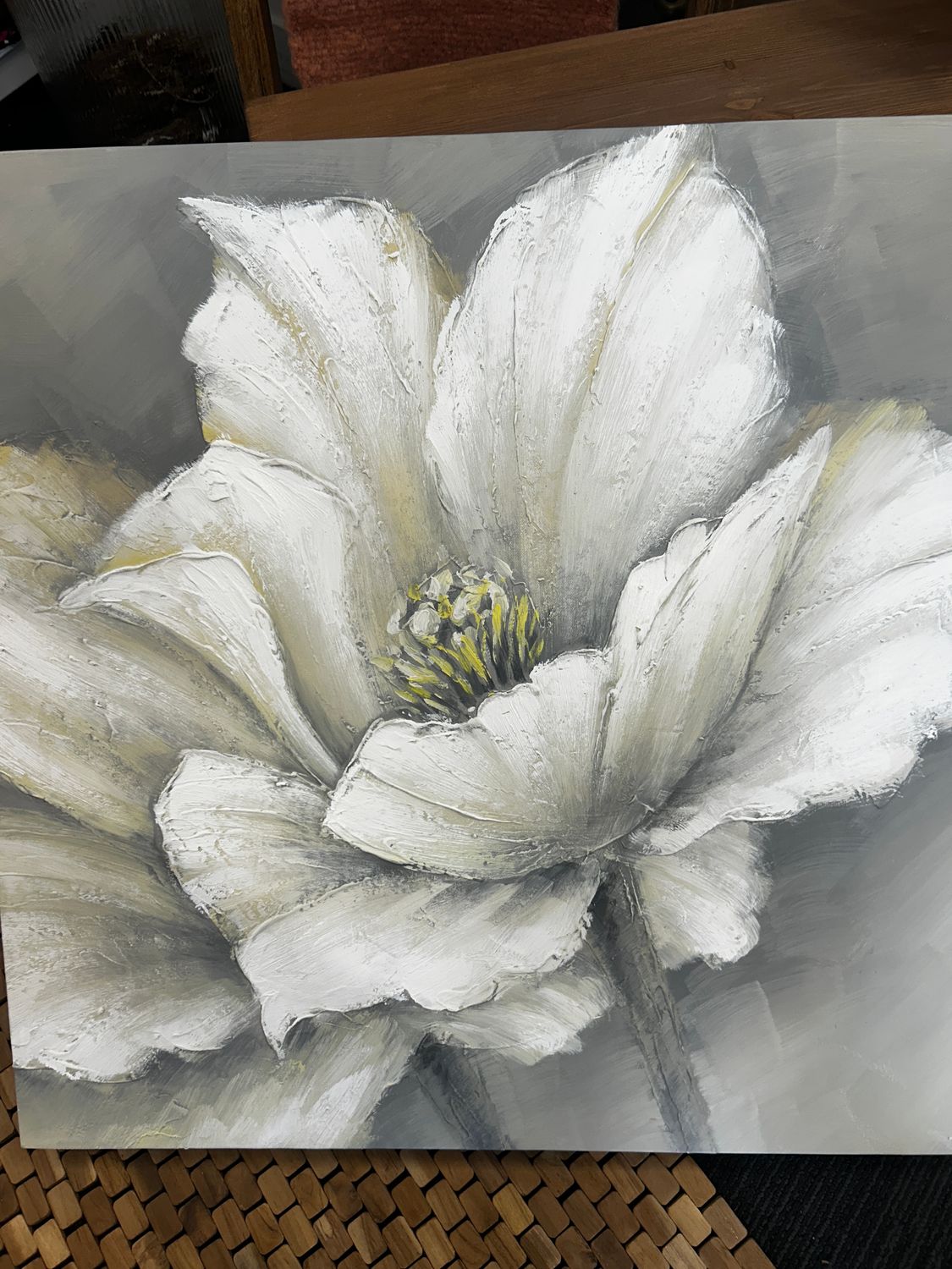 White Flower Canvas