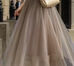 Double Tulle Skirt coffee