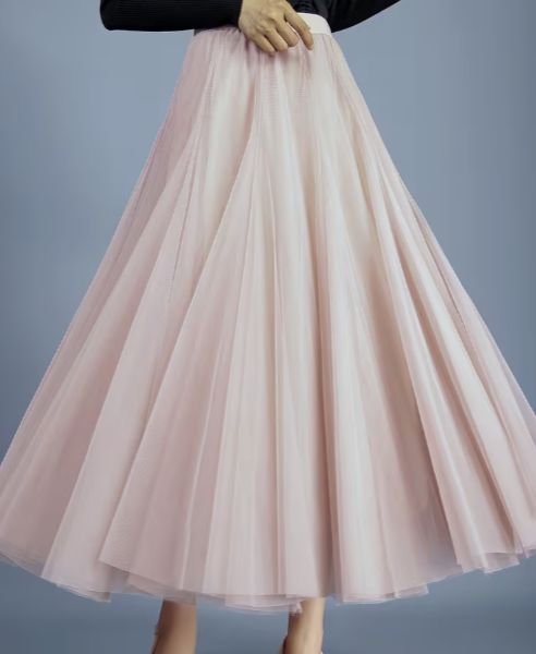 Tulle Skirt Pink Layered