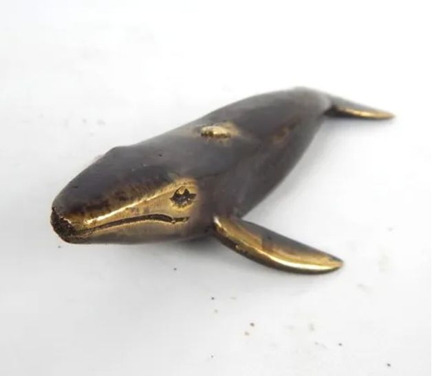 Brass Whale 16cm