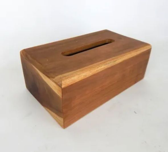 Teak Tissue Box L