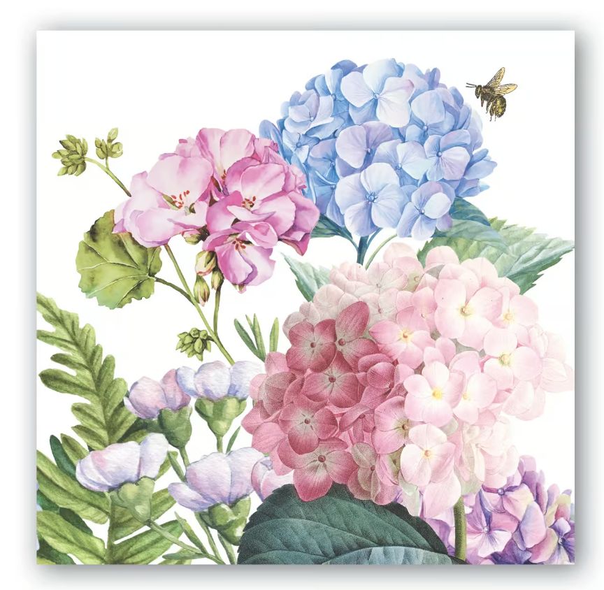 Wild Hydrangea Napkin (Cocktail)