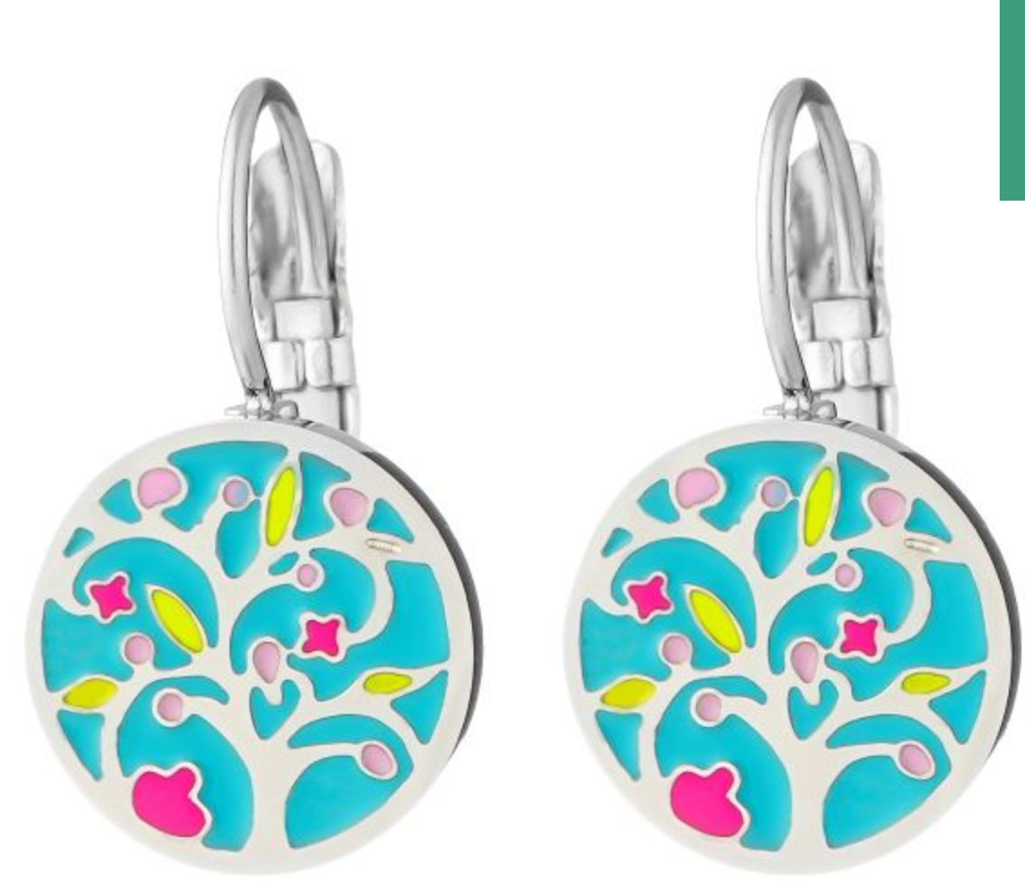 Grow Earrings Aqua