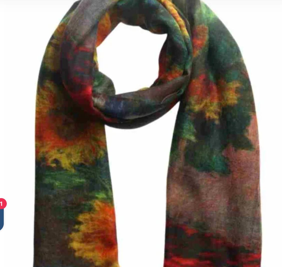 Brown Silk Scarf