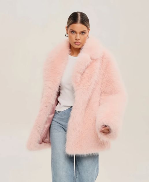 Pink Faux Fur L