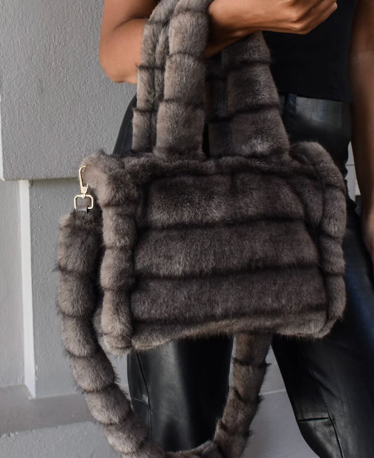Faux Fluffy Bag S