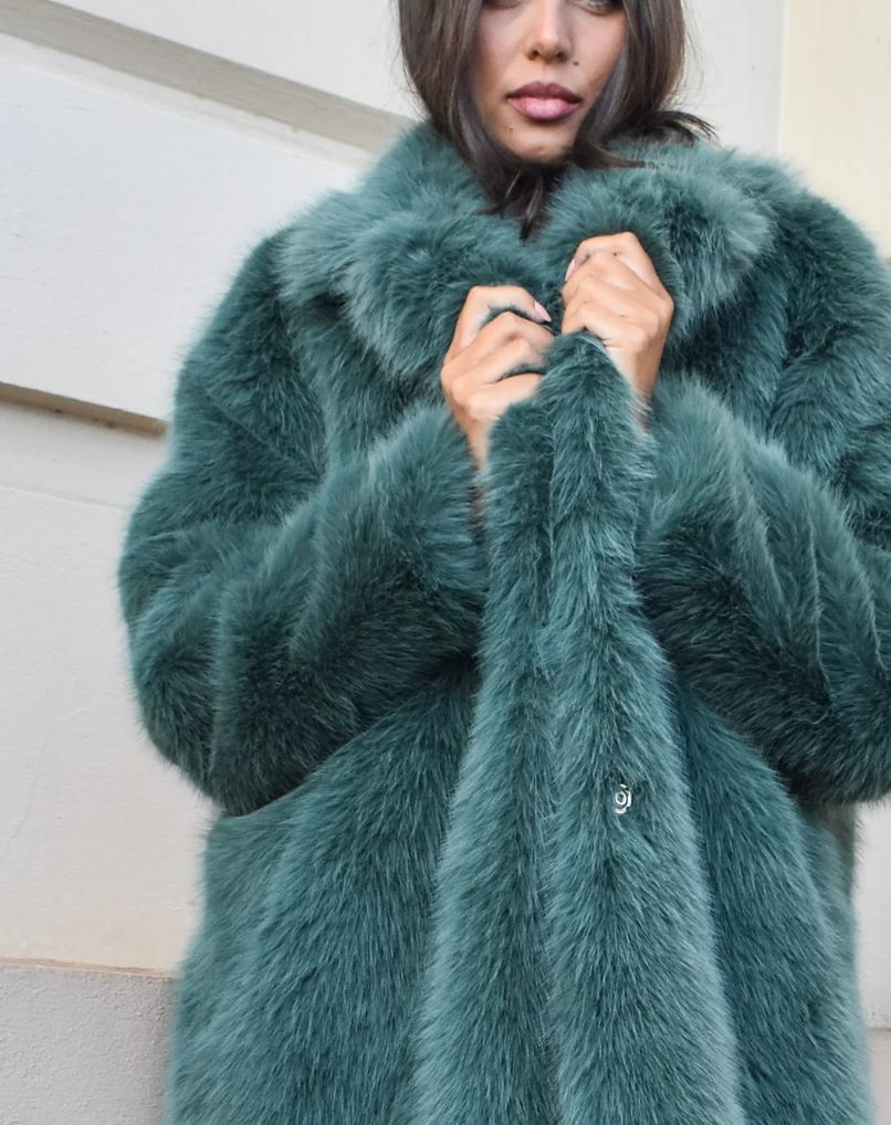 Green Faux Fur