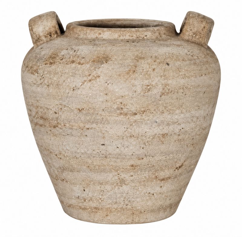 Terra Large Urn Vase With Handles - L36cm x W36cm x H35cm