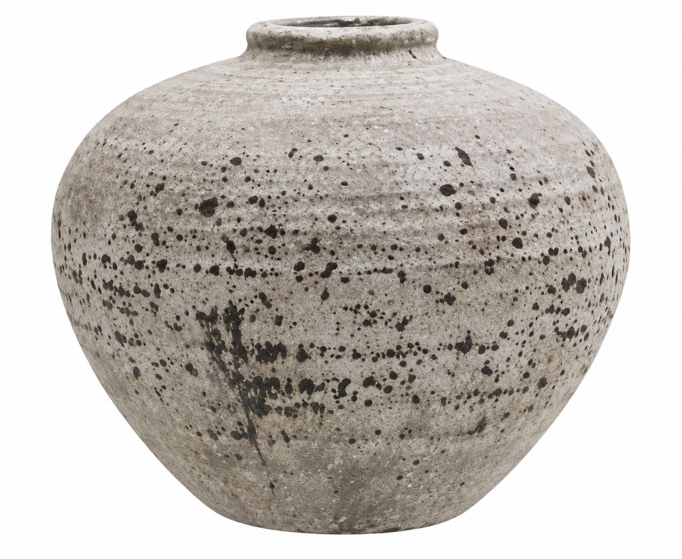 Regola Large Stone Ceramic Vase - L35cm x W35cm x H31cm Regola Large Stone Ceramic Vase - L35cm x W35cm x H31cm