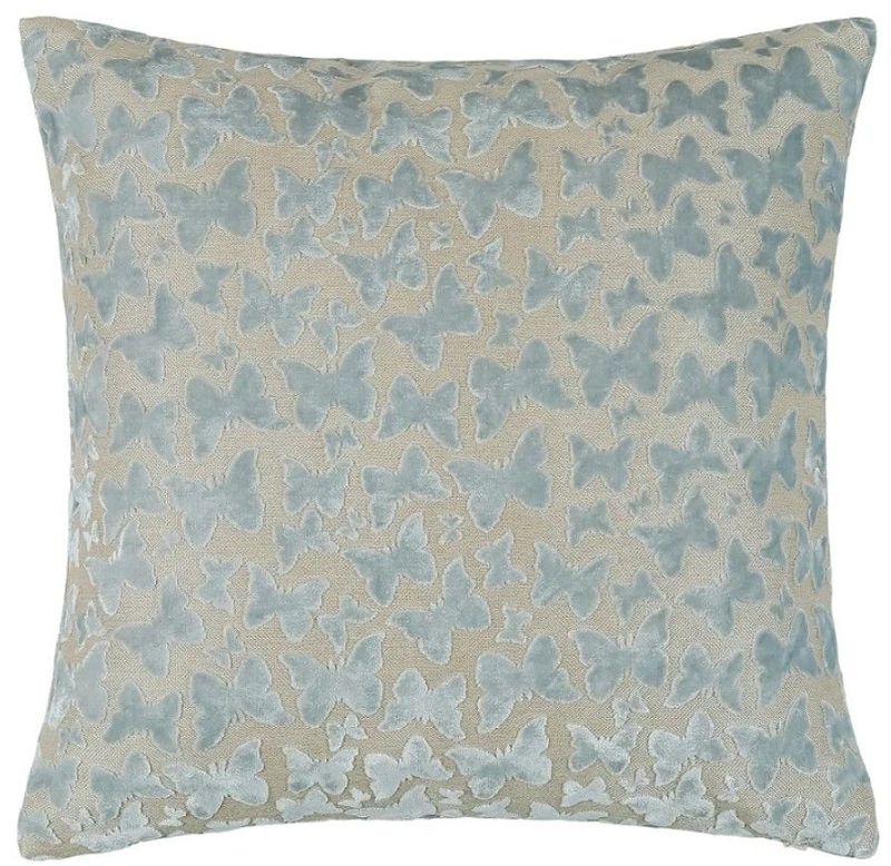 Ridge Butterfly Baby Blue Cushion -  L 50 cm x W 50cm