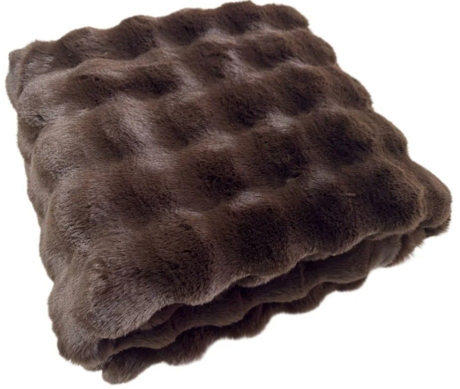 Ridge Raffles Choc Throw -  L 200 cm x W 150 cm