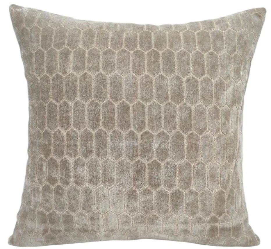 Ridge Albie Taupe Large  Cushion -  L 56 cm x W 56cm
